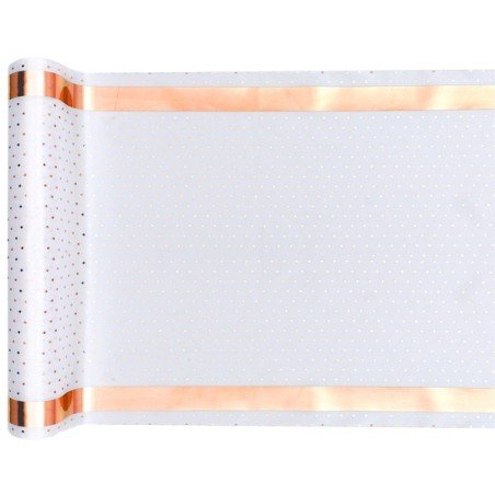 Chemin de table Passe partout, 28cm x 3m, blanc