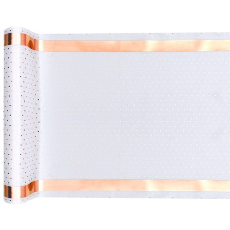 Runner da tavola Passepartout, 28cm x 3m, bianco