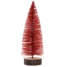 Albero di Natale con lustrini su ceppo di legno, rosso 4,5x16 cm Albero di Natale con lustrini su ceppo di legno, rosso 4,5x16 cm