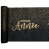 Runner da tavola Bonne Année, nero, 3 m x 28,5 cm Runner da tavola Bonne Année, nero, 3 m x 28,5 cm