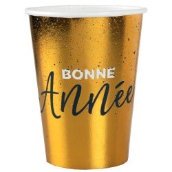 10 Tassen "Bonne Année", ø 7,8 x 9,7 cm / 27cl