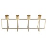 Porte-bougie pour 4 chandelles, métal, 33 x 8 x 11.5 cm Porte-bougie pour 4 chandelles, métal, 33 x 8 x 11.5 cm