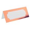 Marque-place rectangle métallisé  3 x 7 cm, sachet de 10 pièces