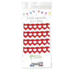 2 mini ghirlande cuori, 2 metri