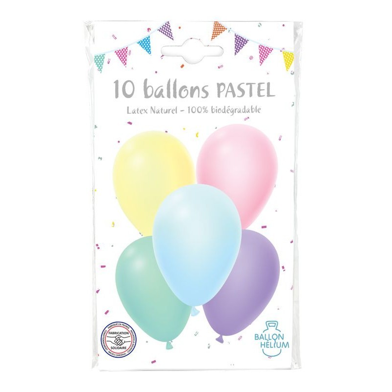 10 palloncini in lattice PASTELLO 30 cm 10 palloncini in lattice PASTELLO 30 cm