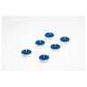 Set de 6 bougies réchaud bleu roi pailletées Ø 3,5cm Set de 6 bougies réchaud bleu roi pailletées Ø 3,5cm