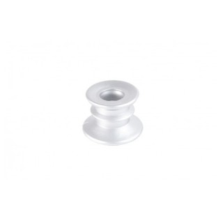 Bougeoir suède argent argent mat  Ø 4cm