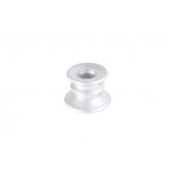 Bougeoir suède argent argent mat  Ø 4cm