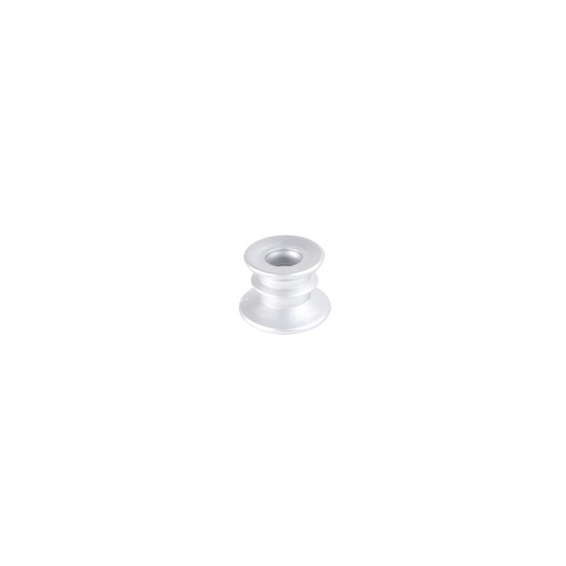 Bougeoir suède argent argent mat  Ø 4cm