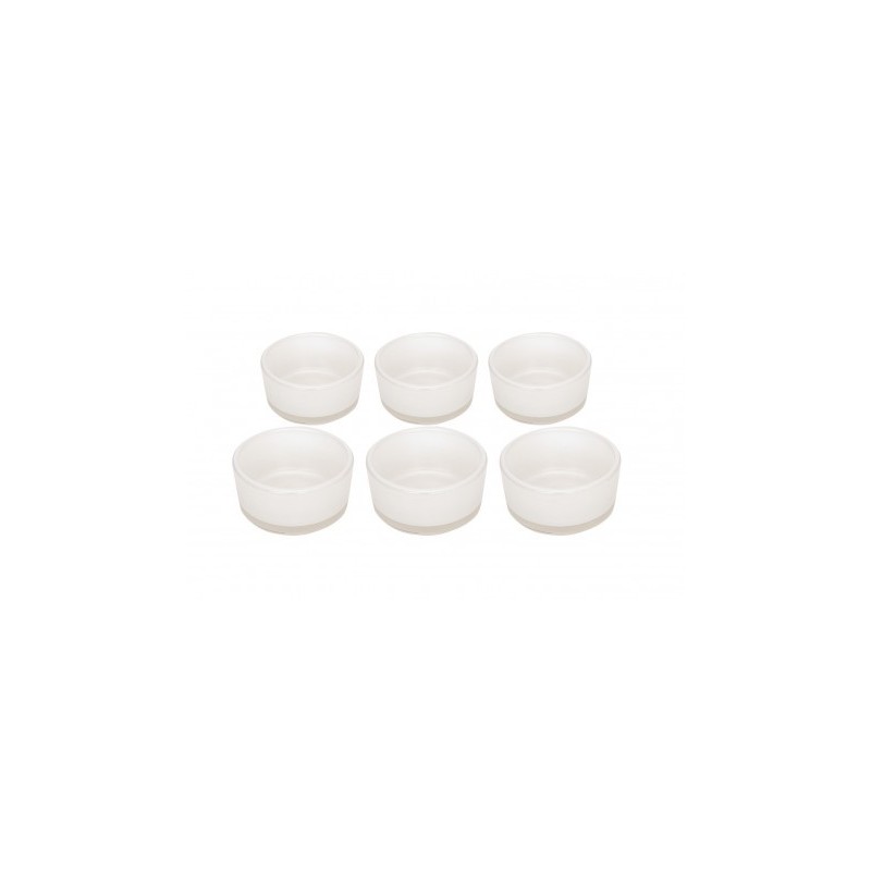 6 Bougeoirs  blanc perle Ø 4.8 X 2.2cm HT 6 Bougeoirs  blanc perle Ø 4.8 X 2.2cm HT