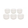 6 Bougeoirs  blanc perle Ø 4.8 X 2.2cm HT 6 Bougeoirs  blanc perle Ø 4.8 X 2.2cm HT