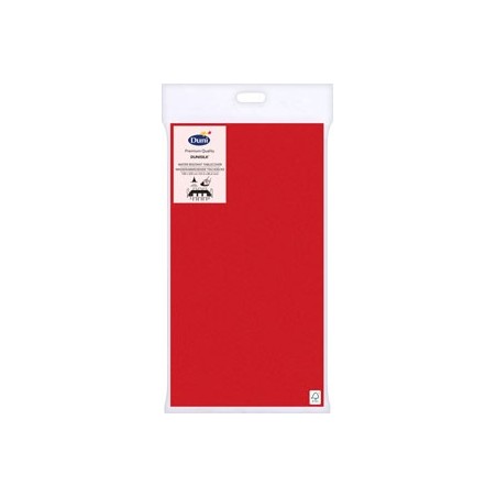 Nappe Dunisilk, 138x 220cm, rouge