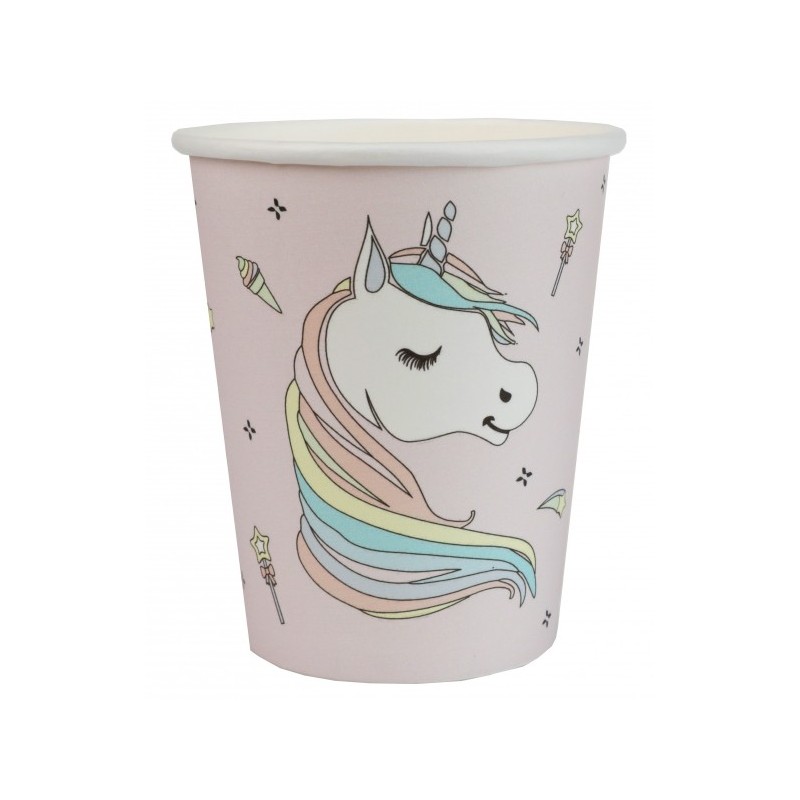 10 tazze unicorno ø 7,8 x 9,7 cm / 27cl