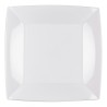8 Assiettes plate, 23 x 23 cm, blanc 8 Assiettes plate, 23 x 23 cm, blanc