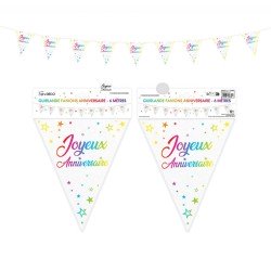 Ghirlanda 6metri "Joyeux Anniversaire"