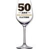 1 Calice da vino inclinato  "Joyeux Anniversaire Je penche vers la perfection! "