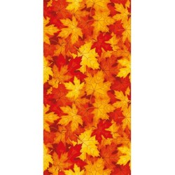 1 Chemin de table romance, feuilles d'automne, 30cm x 5m