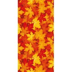 1 Chemin de table romance, feuilles d'automne, 30cm x 5m