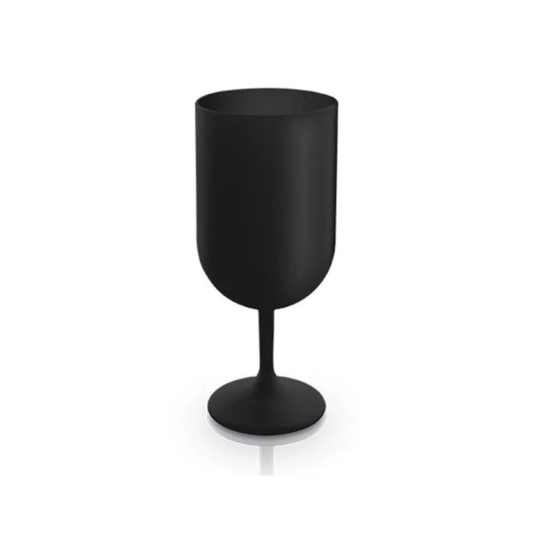 Bicchiere da vino riutilizzabile INAO 12/18 cl nero Bicchiere da vino riutilizzabile INAO 12/18 cl nero