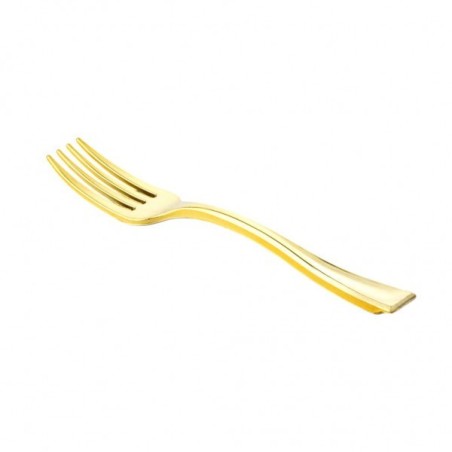 30 Forchette, dorate, lavabili e riutilizzabili