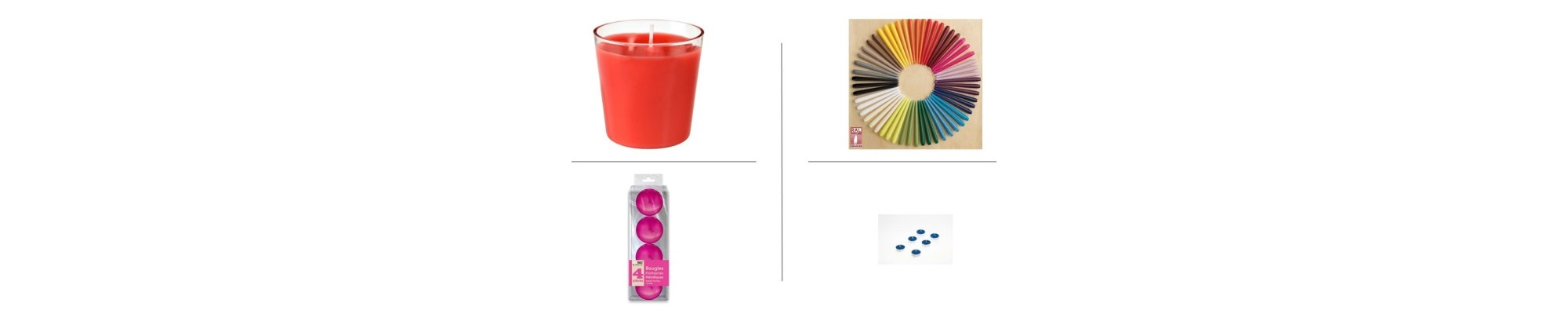 Bougies couleurs