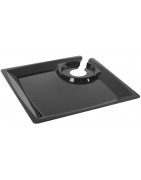 assiette avec porte-verre intégré