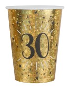 Catégorie Gobelets - Partytime : 10 Gobelets "Joyeux anniversaire" kiwi, ø 7.8 x 9.7 cm , 10 Gobelets en carton couleur uni...