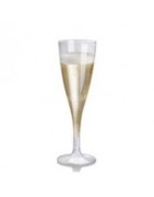 Catégorie Verres Biodégradables - Partytime : 250 Couverts biodégradables, fourchettes couteaux serviettes blanches , 70 verr...