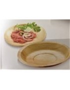 Catégorie Assiettes - Partytime : 1 Plat feuille entière, palmier, 30 x 50 cm , 25 Assiettes Ellipse palmier petites, 9 x 6 x...