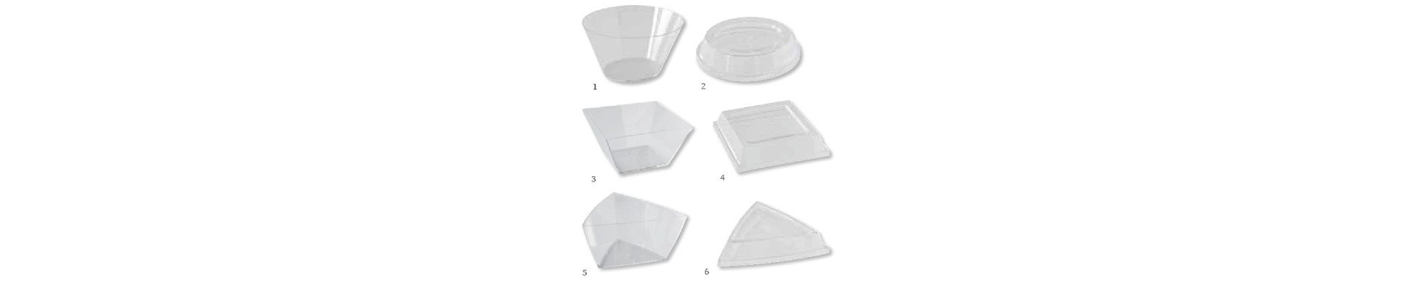 Amuse-Bouche-Behälter in Packungen